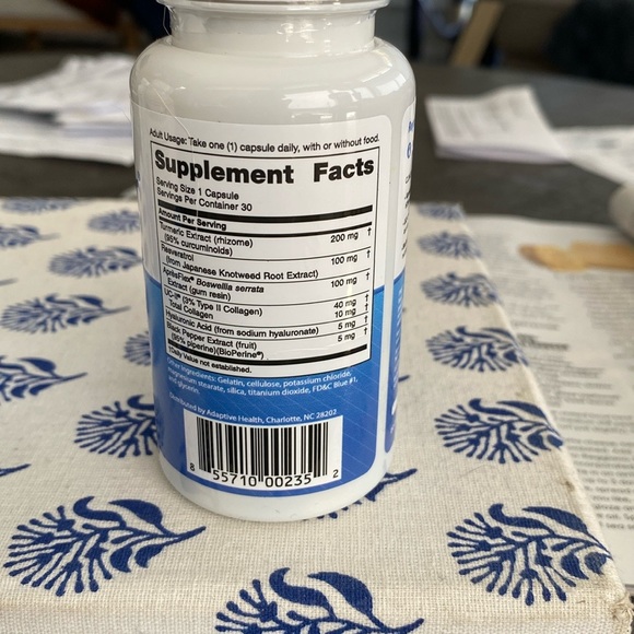 4 Unopened Bottles Advanced Joint Support Supplement - White and Blue - Picture 2 of 3